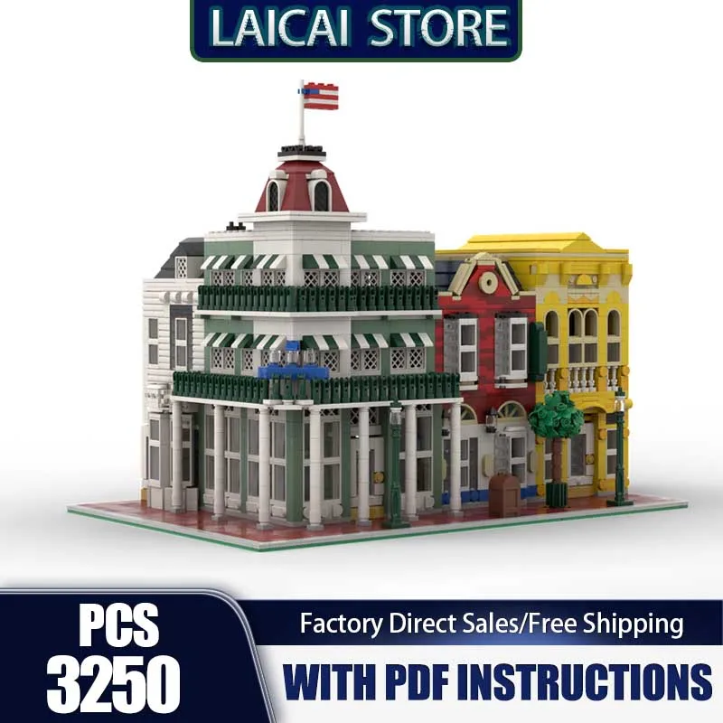 Modular City Building Model Moc Building Bricks Main Street USA Jewelry Store Model Technology Blocks Assembly Gift Toys DIY Set
