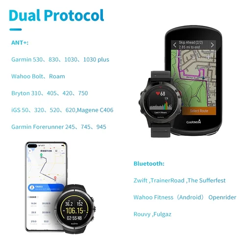 Imagen 2 del producto GEOID CS600 Sensor de cadencia de velocidad ANT + Bluetooth ciclismo inalámbrico bicicleta ordenador bicicleta de carretera MTB para GARMIN IGPSPORT Bryton MAGENE