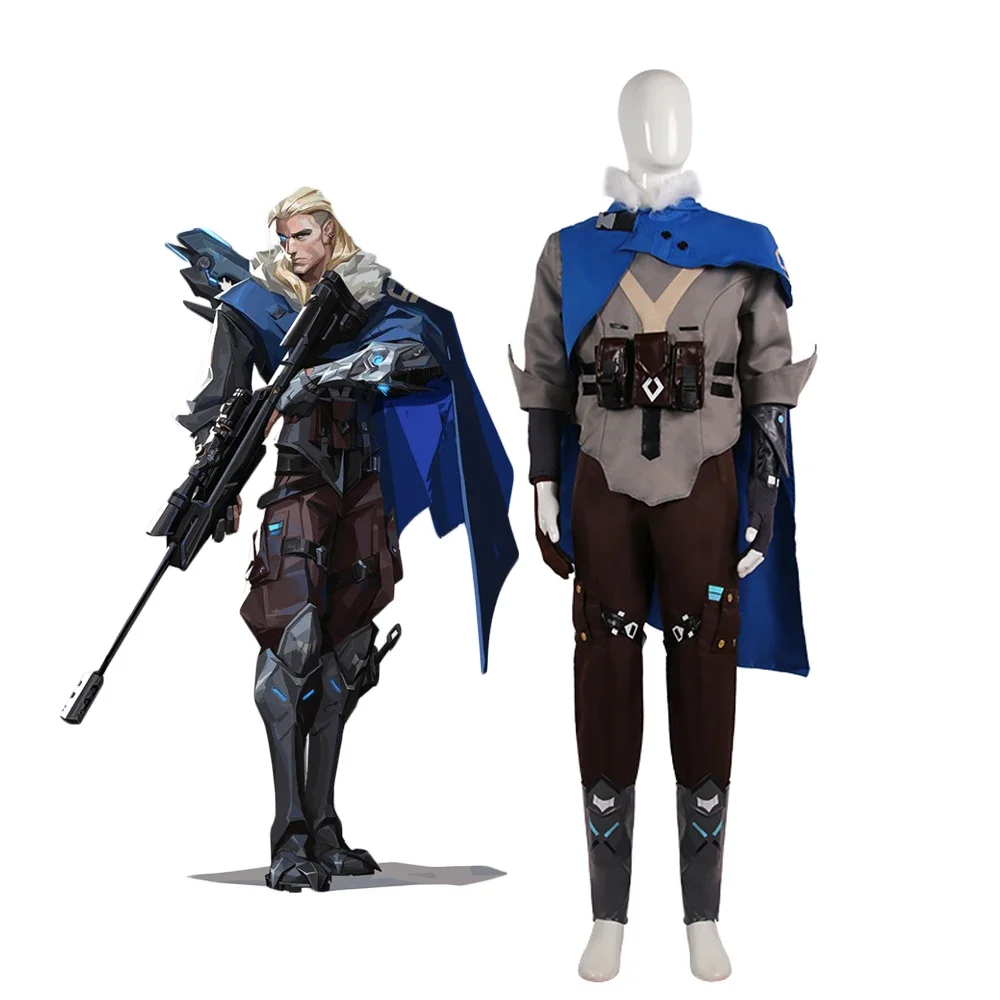 

Game VA-LO-RA-NT Sova Cosplay Costume Custom Made Cloak Coat Pants Gloves Full Set