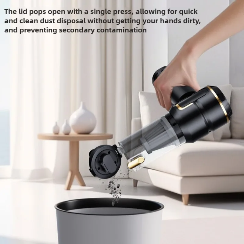 Mini Car Vacuum Cleaner Strong Scution Cordless 998000PA Powerful Wireless Car Cleaner HandHeld Portable Vacuum Cleaner for Car