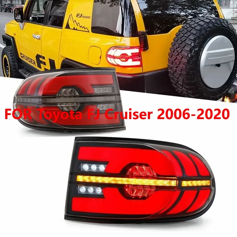 

1Pair LED Tail Lights For Toyota FJ Cruiser 2006-2020, Sequential Rear Lamps Plug and Play