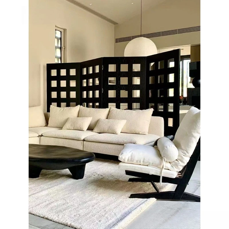 

Screen/retro wabi-sabi folding screen B&B living room partition