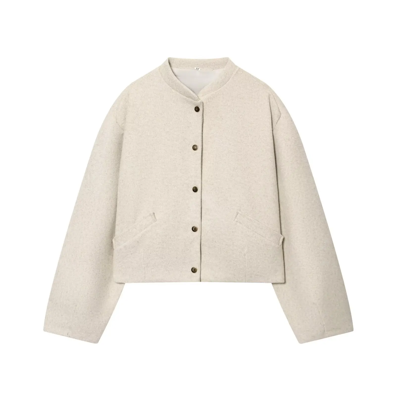 TFMLN New Women's Bomber Jacket Female Long Sleeve Button Jackets High Street Short Coats Lady Autumn Winter New Outerwears