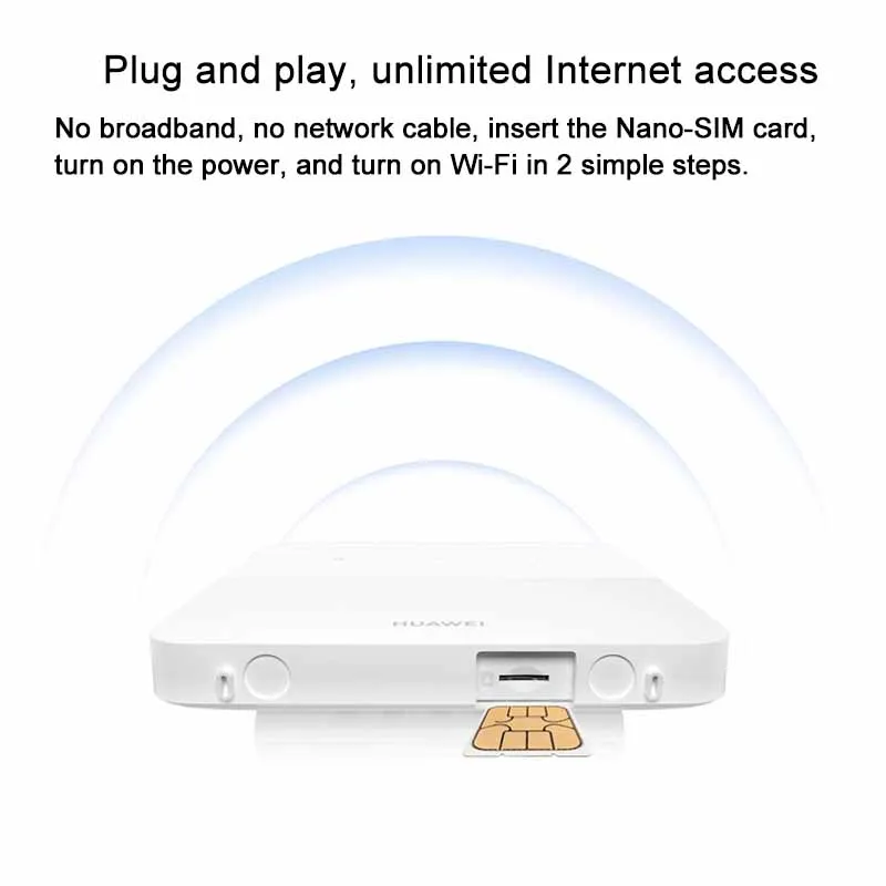 HHUAWEII Router 2 B320-820 WiFi Repeater 4G LTE 195 Mbps Wireless Signal Amplifier With Sim Card Slot Support up to 32 Devices