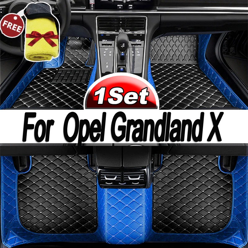 Floor Mat For Opel Grandland X 2017~2022 Carpet Anti-dirty Pad Car Mats Fully Set Tapete De Carro Car Mats Floor Car Accessories