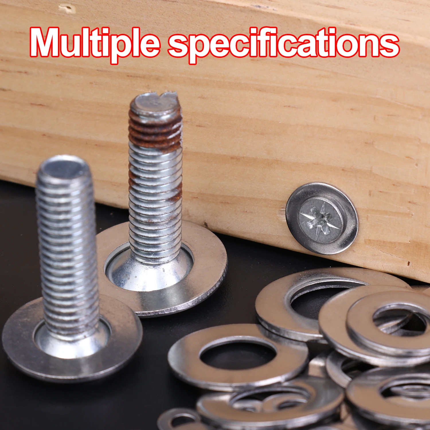 Stainless Steel Washer Assortment Kits M2-M12 Metal Screw Flat Washers Rings Plain Gaskets Fasteners Screws Bolts Hardware Sets