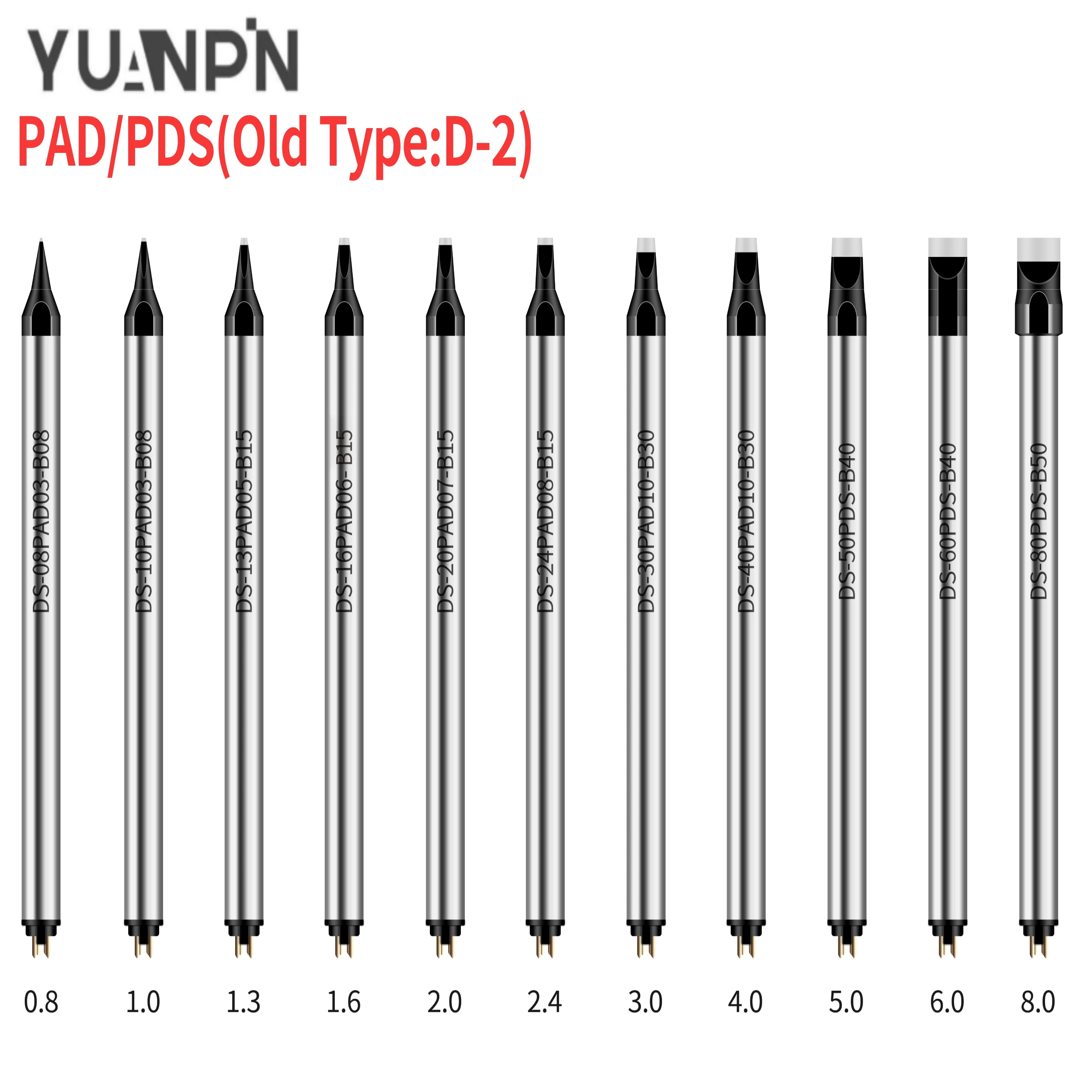 YUANPIN Apollo DCS-24PAD Soldering Iron Tip Lead-Free Copper Automatic Soldering Robot Tip