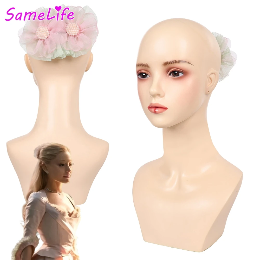 الشريرة 2 غليندا زهرة مشبك شعر تأثيري الخيال دبوس الشعر 2025 الفيلم زي تمويه إكسسوارات الشعر هالوين الكبار النساء الدعامة