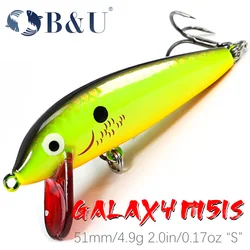 B&U fishing bait  Wobbling Fishing Lure Sinking Minnow Isca Artificial Baits For Bass Perch Pike Trout carp fishing