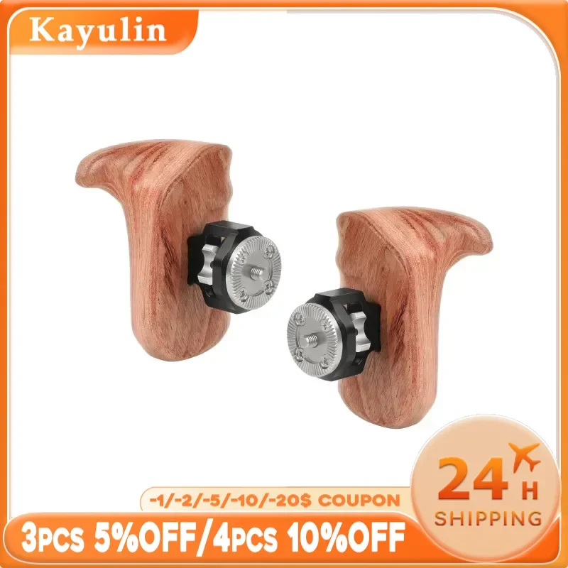 Kayulin Wooden Hand Grip With M6 ARRI Rosette Mount (Left & Right)