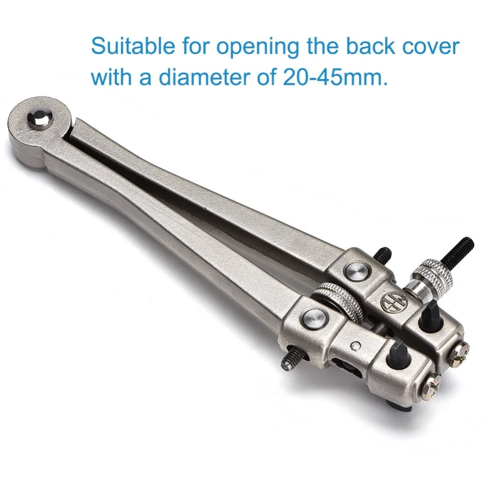 Precision Steel Watch Back Case Opener Silver Watch Case Wrench Watch Repair Tool Battery Replacement
