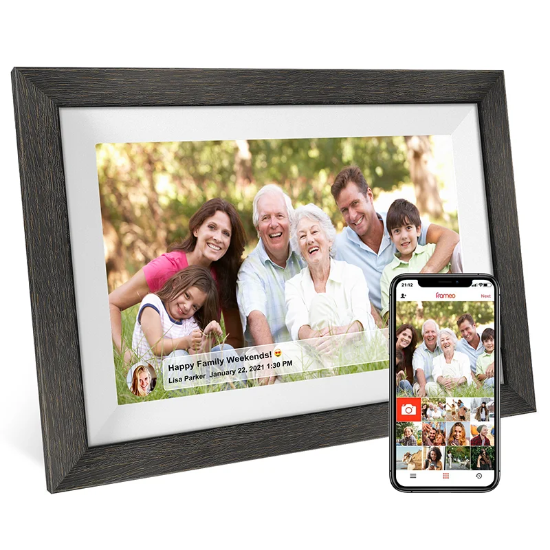 Frameo Digital Picture Frame 10.1Inch 16GB/32GB Smart WiFi Digital Photo Frame with 1280x800 IPS HD Touch Screen For Family Gift