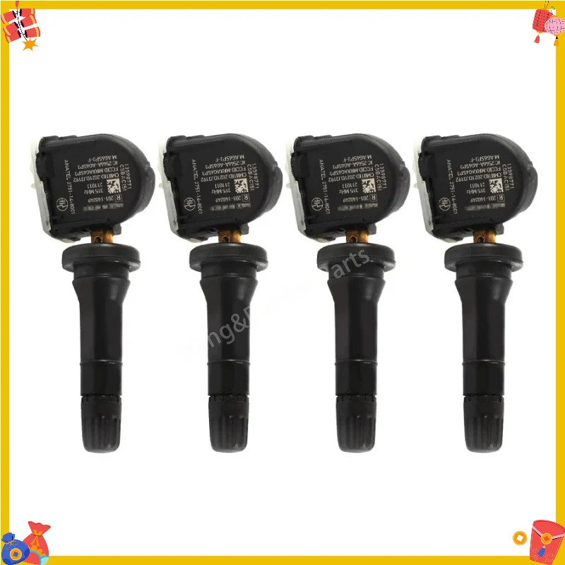 13598771 4PCS TPMS Tire Pressure Sensor 315Mhz For Buick Regal Cadillac ATS Chevrolet Volt GMC H2 Pontiac G3 Saab 9-5 13540600