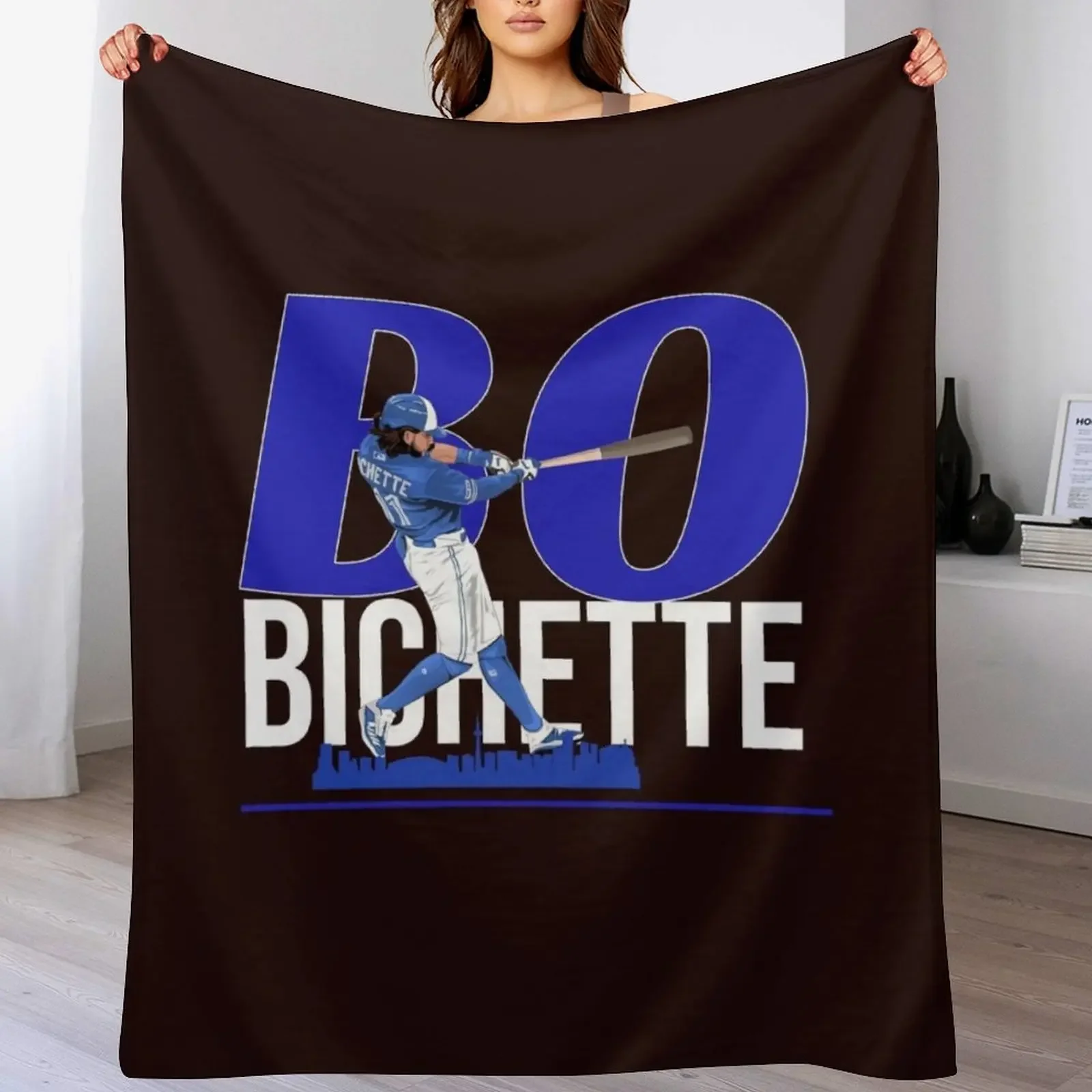 

Bo Bichette Caricature Throw Blanket for babies Tourist heavy to sleep Decorative Beds Blankets