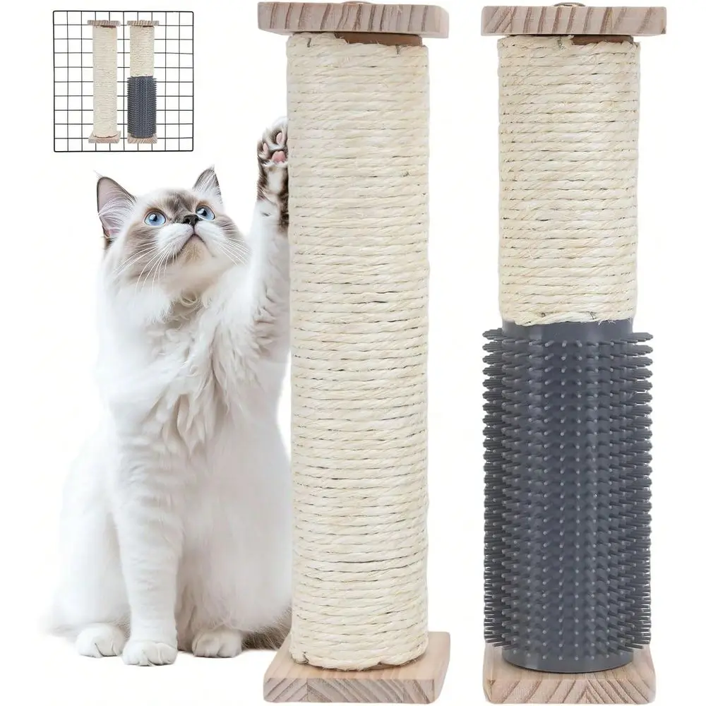 

Cat Scratchers Cat Stuff Cat Tower2 Pack Cat Ching Post For Crate Cage, Wall Mounted Cat Cher Post With Self Groomer And Massage