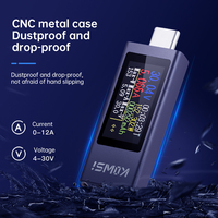 DC 4~30V 0~12A KWS-2230C Multifunctional Digital Display Bidirectional Current Type-C Tester Voltage Current Power Meter