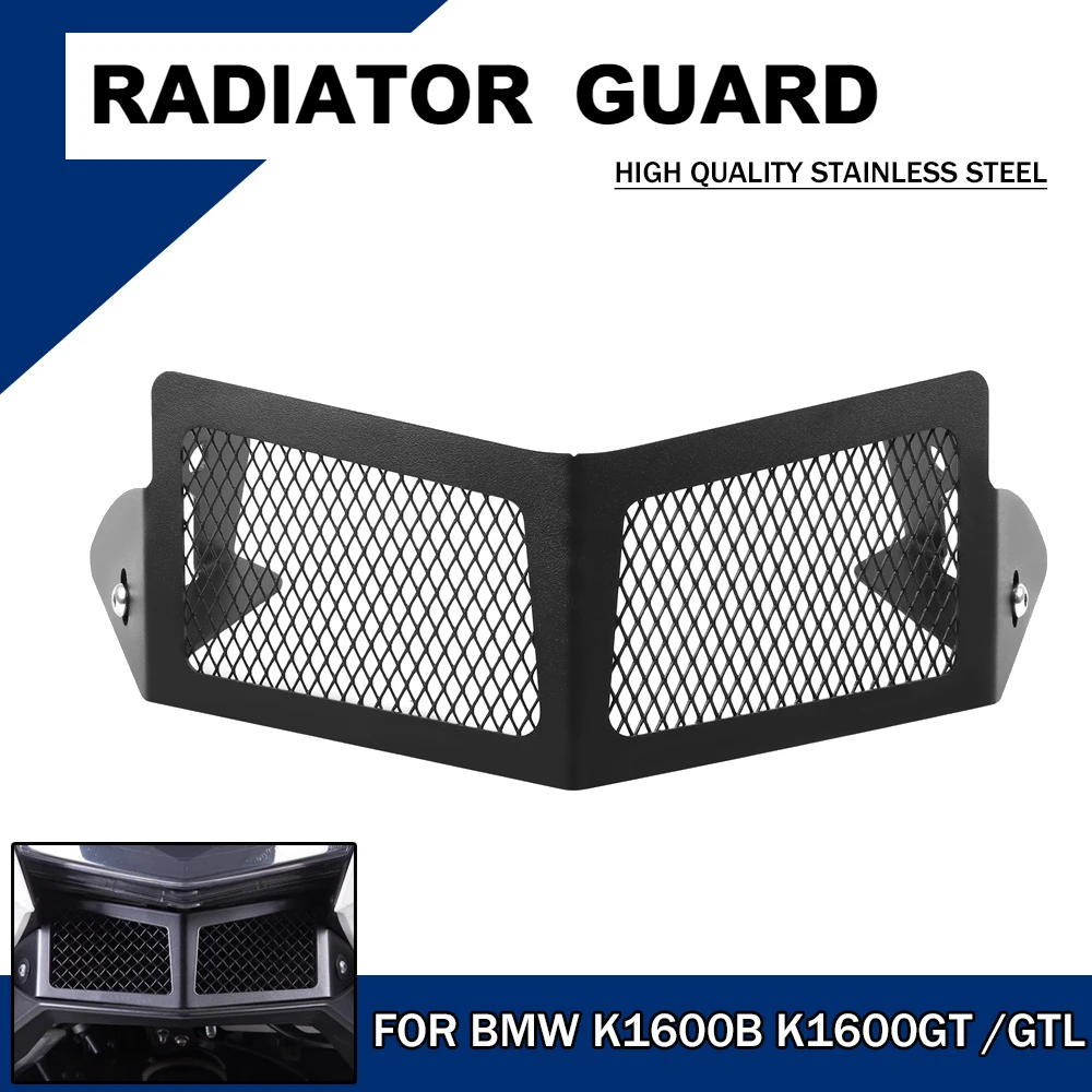 

For BMW K1600B K1600GT K1600GTL Motorcycle Oil Cooler Protection Grille Front Fairing Vent Radiator Guard Grill Cover For K1600