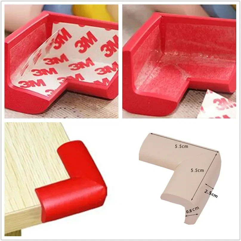 Pelindung sudut meja bayi, pelindung keselamatan anak anak-anak, bantalan penutup tepi furnitur, Bumper sudut, busa Anti tabrakan