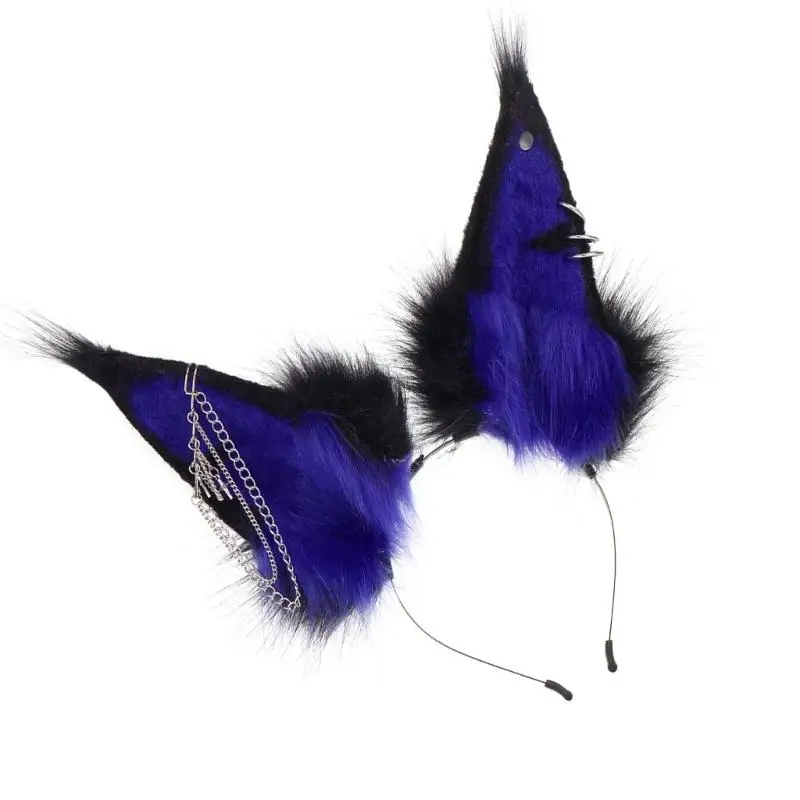 

31BB Plush Animal Ear Hairband Soft Hair Accessories For Kids Daily