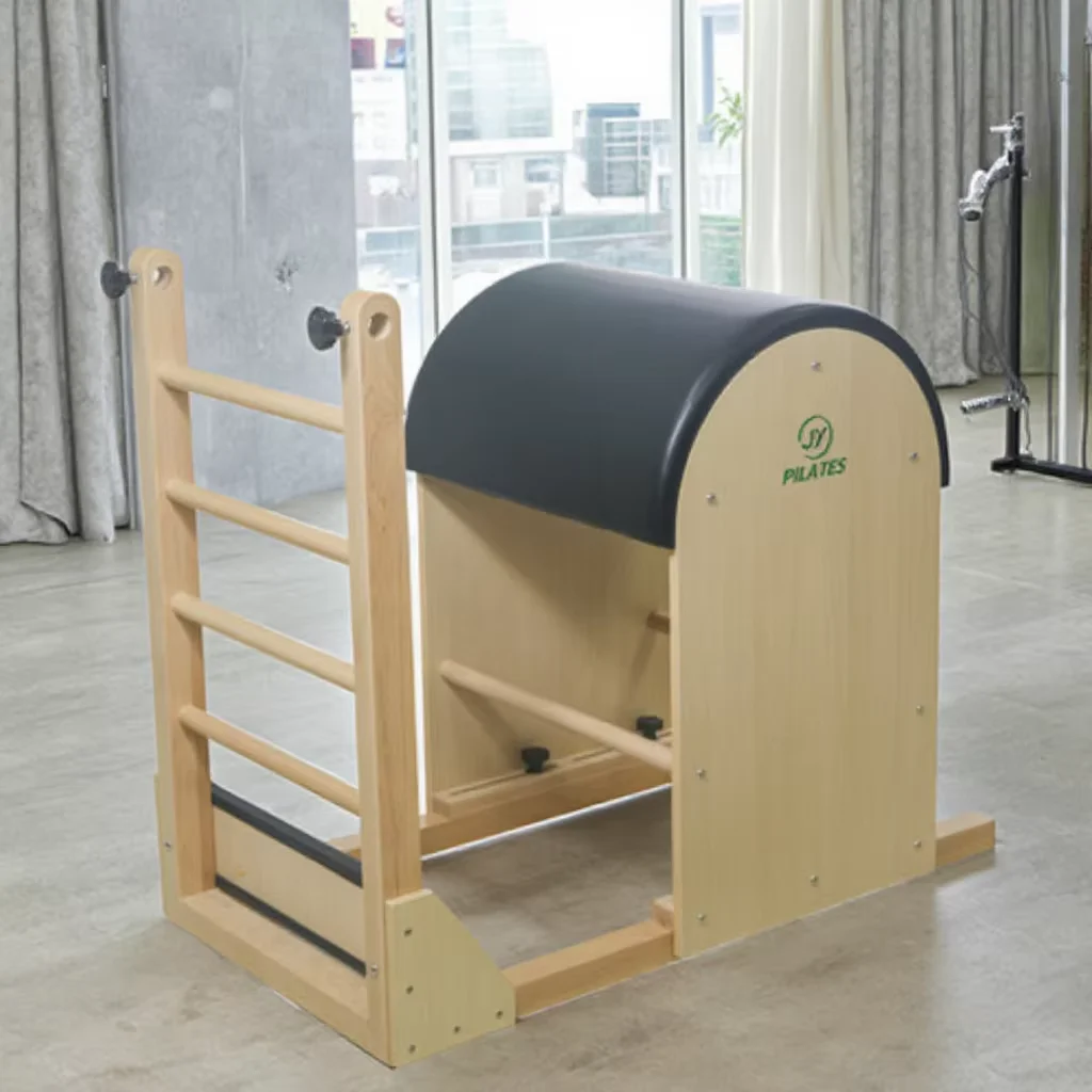 Maple Wooden Ladder Barrel Length Adjustable Wooden Base Stable Ladder Barrel