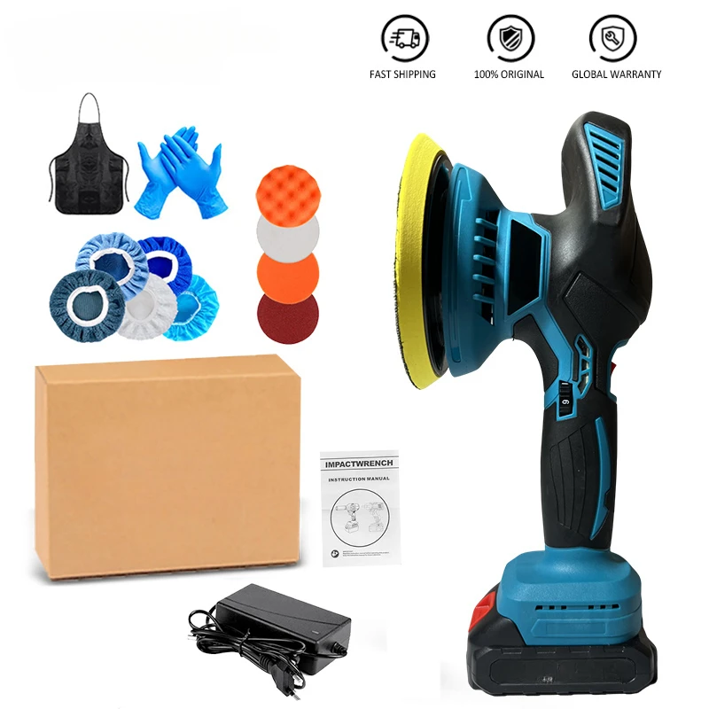 Portable Electric Car Polisher High Efficient Auto Waxing Polishing Machine Multifunctional Rotary Tool For Makita 18v Battery