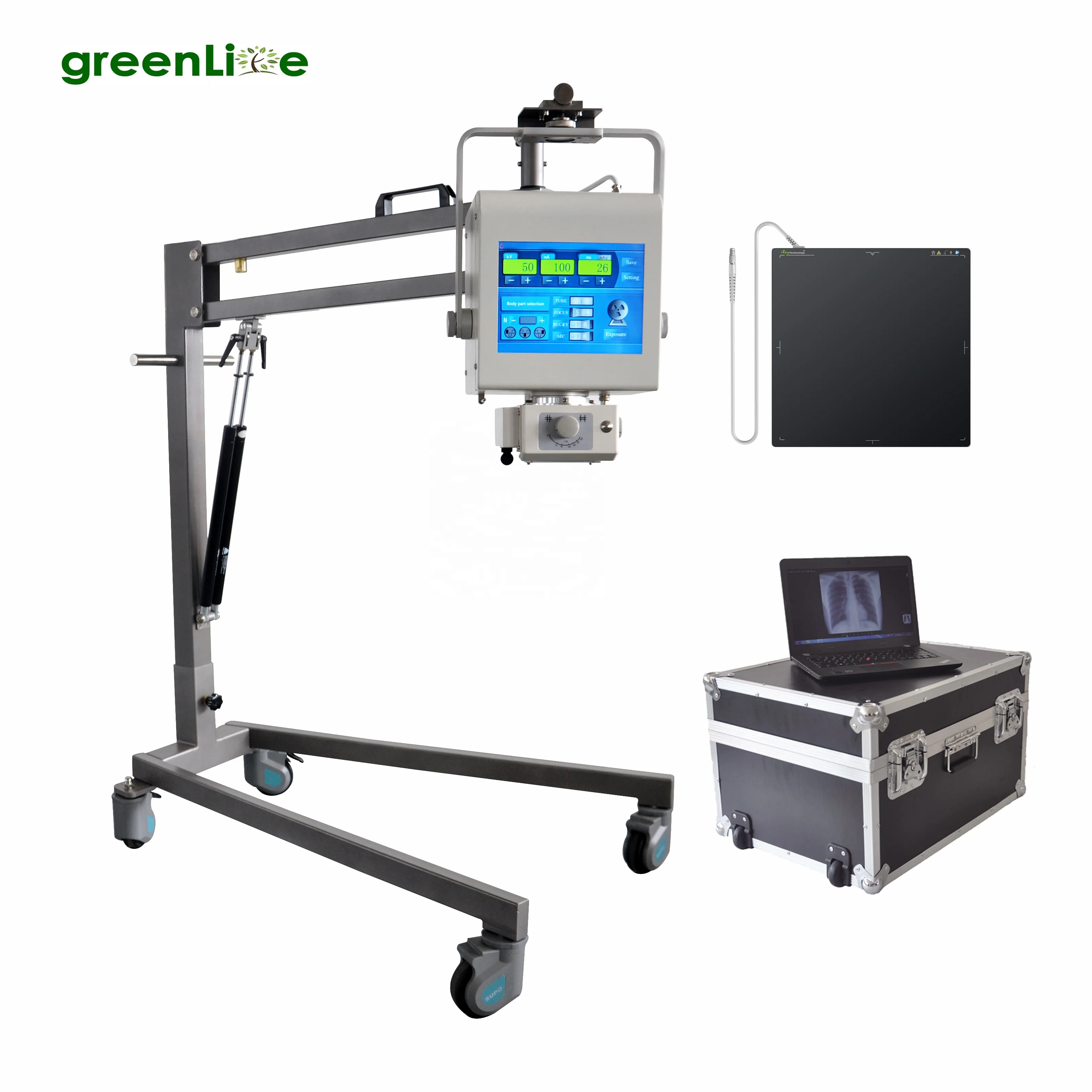 FACTORY DR-P100T 100mA Touch Screen Digital X Ray Machine Radiography X-ray Machine DR System