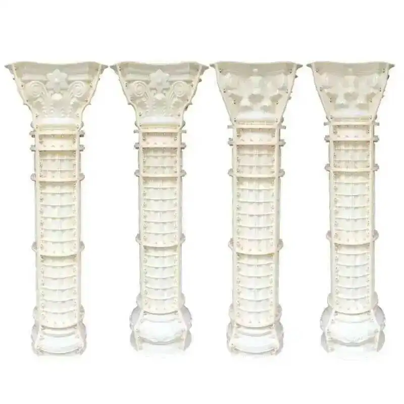 

Column European Concrete Villa Door Garden Column Mold Building for Garden Molds Decorations ABS Mold Plastic Roman Fence Custom