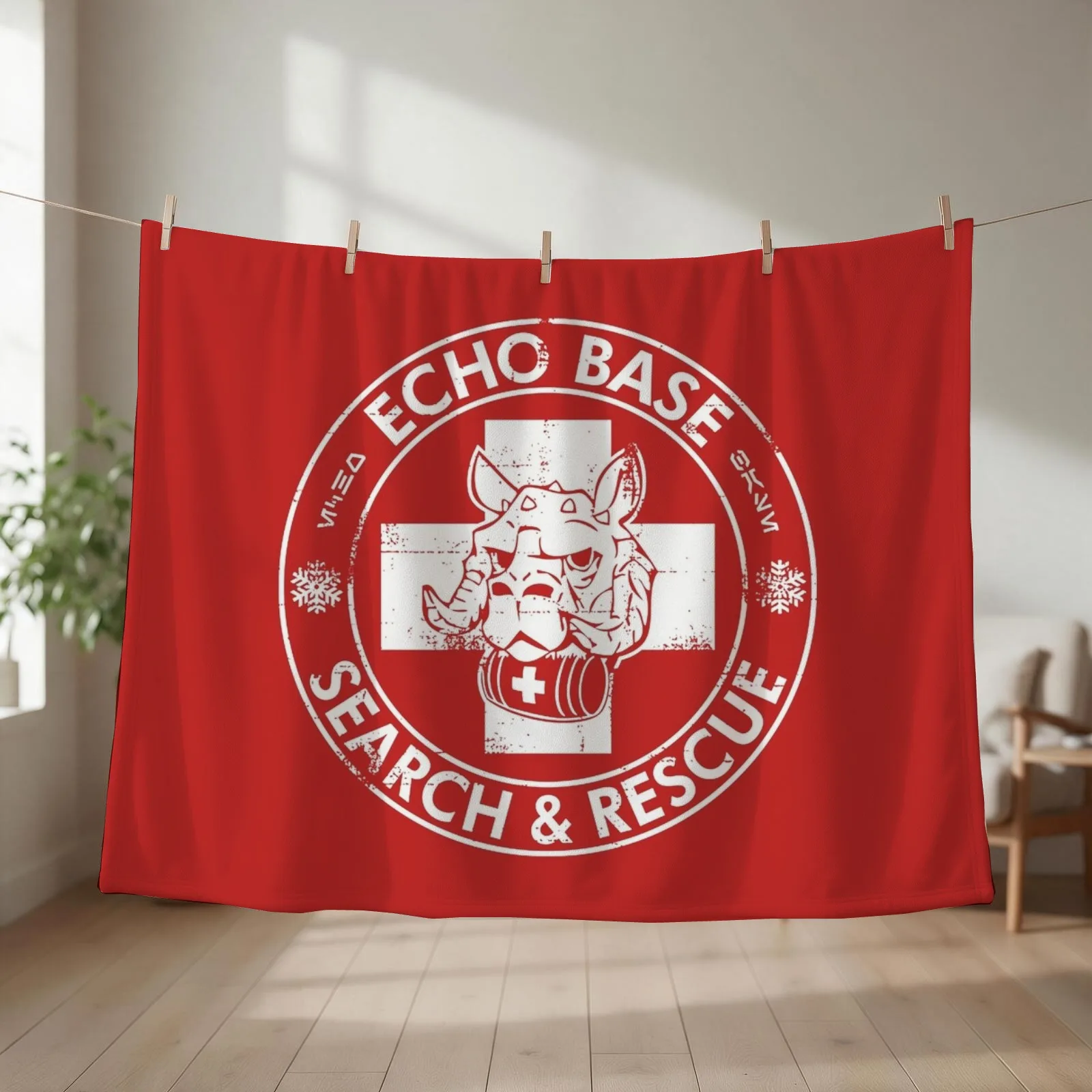 Echo Base Search & Rescue T-Shirt Throw Blanket Sofas Comforter Shaggy Decorative Sofa Blankets