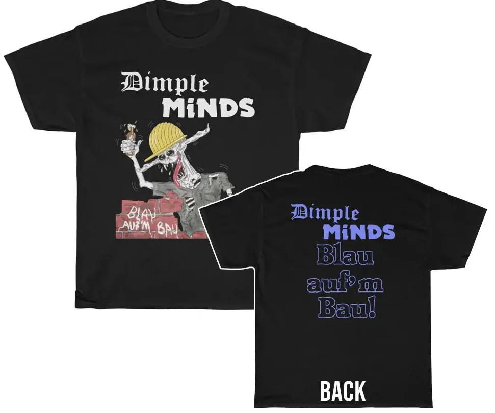 Dimple Minds Blau auf’m Bau! Shirt Double Sided