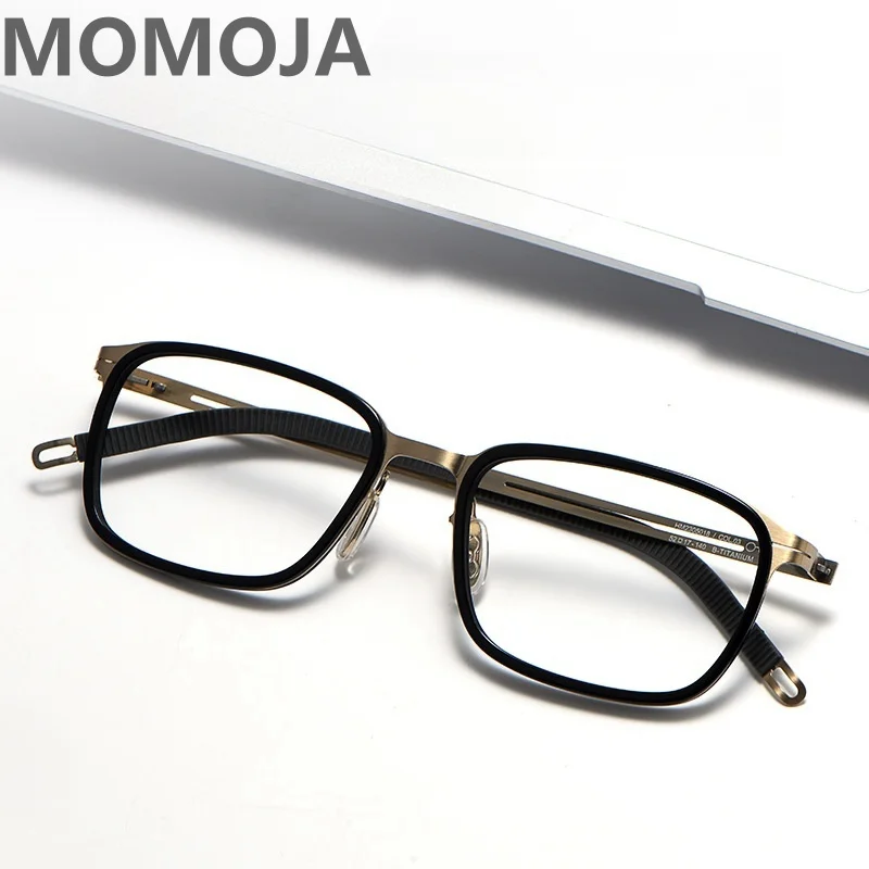 

MOMOJA New Super Tough Wagner Business Square Eyebrow Men's Glasses Frame Optical Prescription Glasses 2305018HM