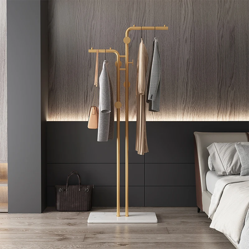 

Coat rack floor simple indoor drying balcony bedroom hanging clothes household simple single pole drying