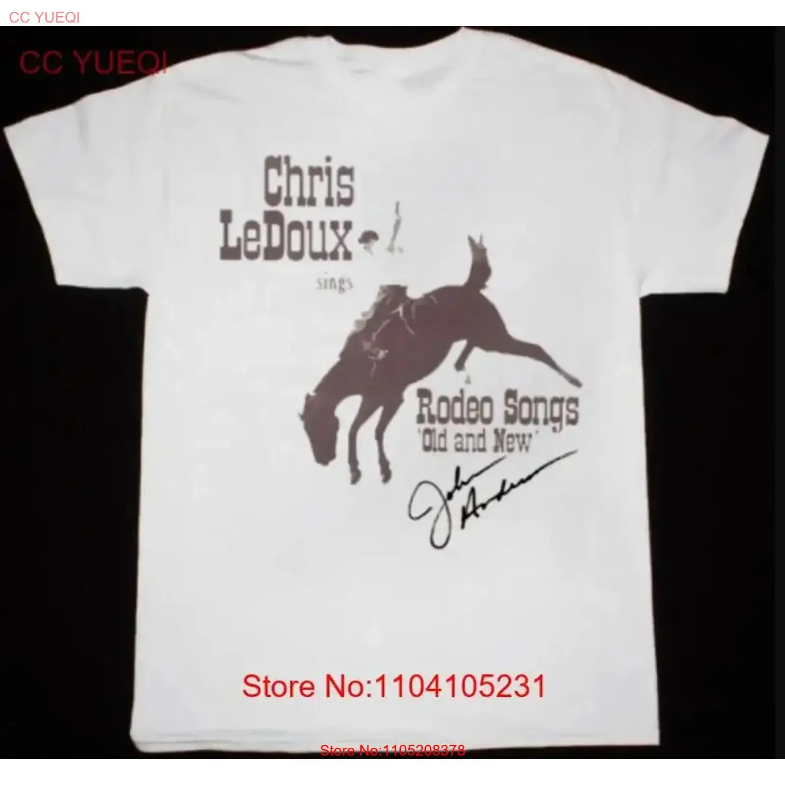 Chris LeDoux Rodeo Songs Old And New T Shirt vintage Washed Casual Versatile Slightly streetwear Top For Everyday Wear