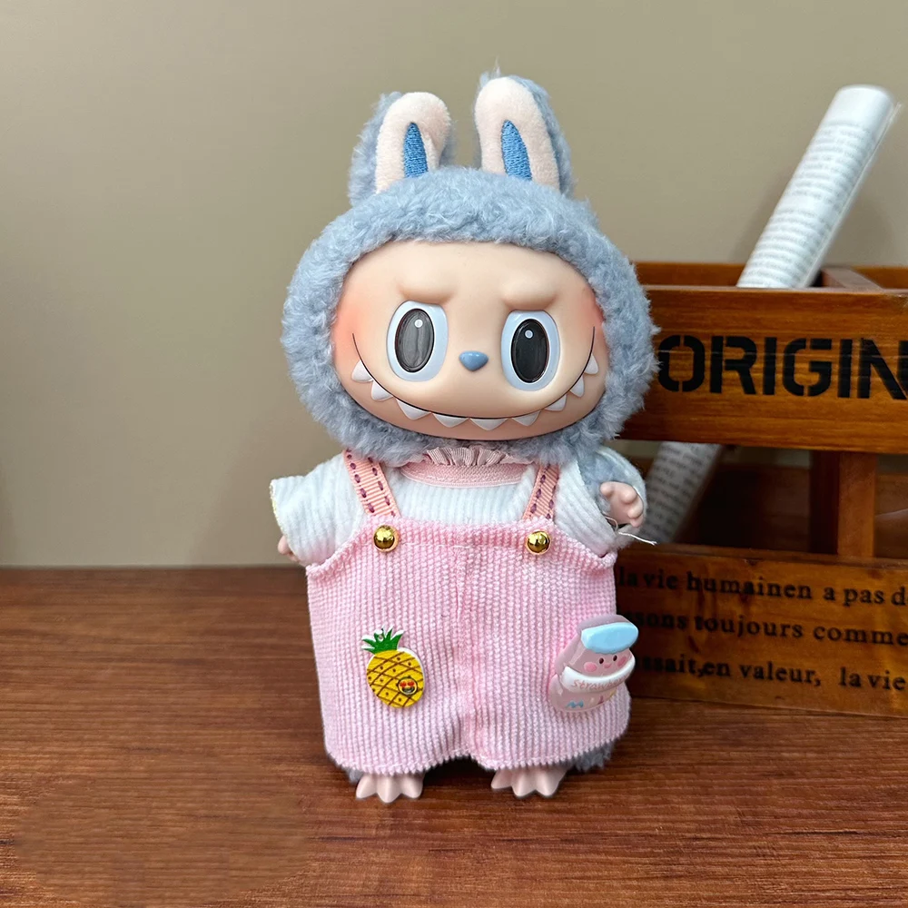 Mini Doll Clothes Outfit Accessories For 17cm Labubu Stylish Clothing Set Doll Clothes Gift