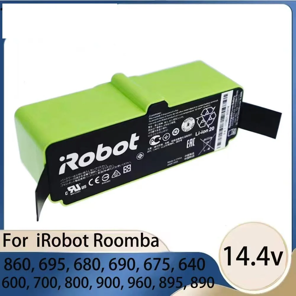 Batería de iones de litio Original para iRobot Roomba Cleaner 900 800 700 600 Series 960 980 981 965 895 890 860 695 692 680 675 parte