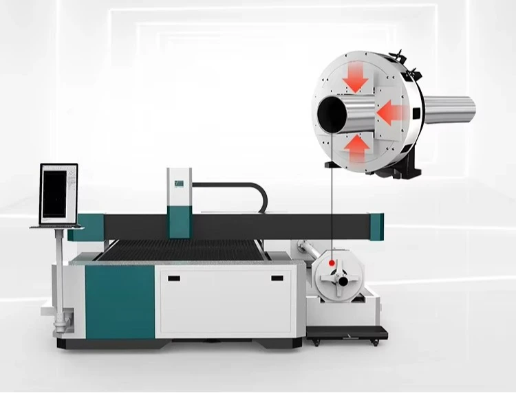 Automatic Fiber La ser Cutter with Multi Functions, New Plate Tube Design for SMEs, Cypcut Control Compatible with BMP Files