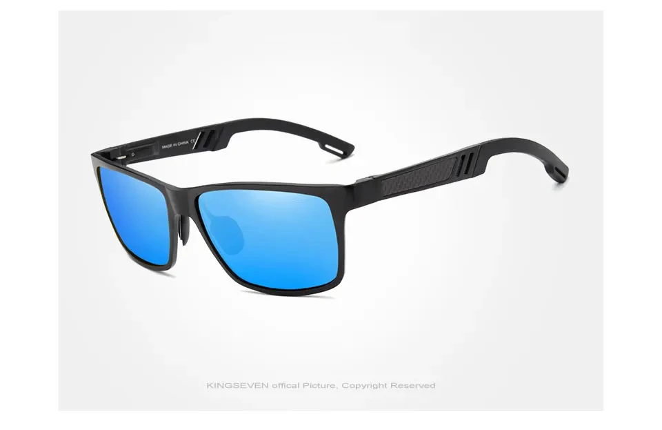 KINGSEVEN Männer Polarisierte Sonnenbrille Aluminium Magnesium Fahren UV400 Gläser Rechteck Shades Augenschutz Luxus Männlichen Brillen – Detail 12