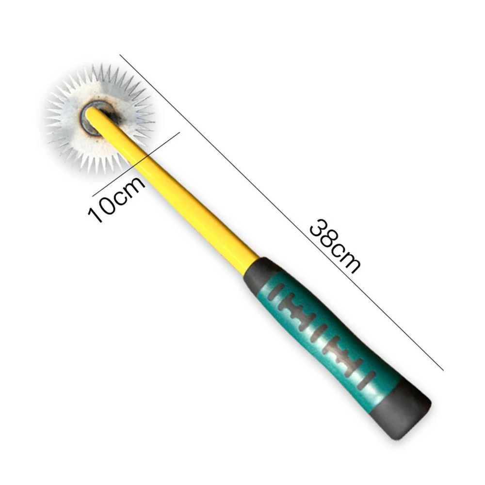 Manual Weed Remover Tool  for Lawn and Garden Sun Flower Shape Teeth Dual Purpose Manganese Steel Forged Hand Weeder
