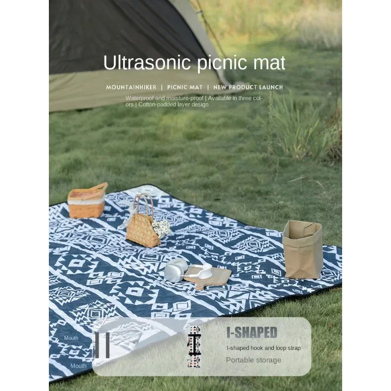 

Outdoor Ultrasonic Picnic Mat Waterproof and Moisture-proof Outdoor Camping Outing Lawn Bohemian Mat