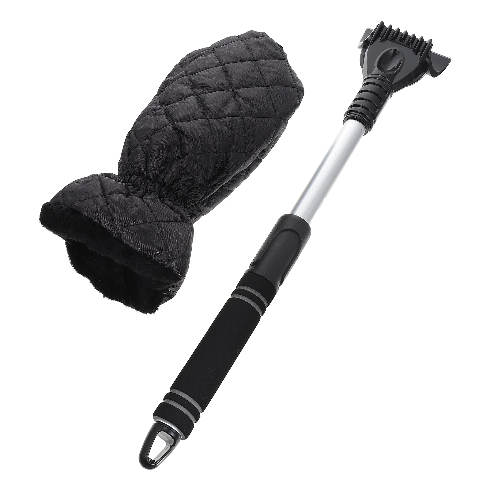 

Snow Brush and Scraper Glove Flexible Ice Defrosting Keep Hands Dry Easy to Assemble Velvet Abs