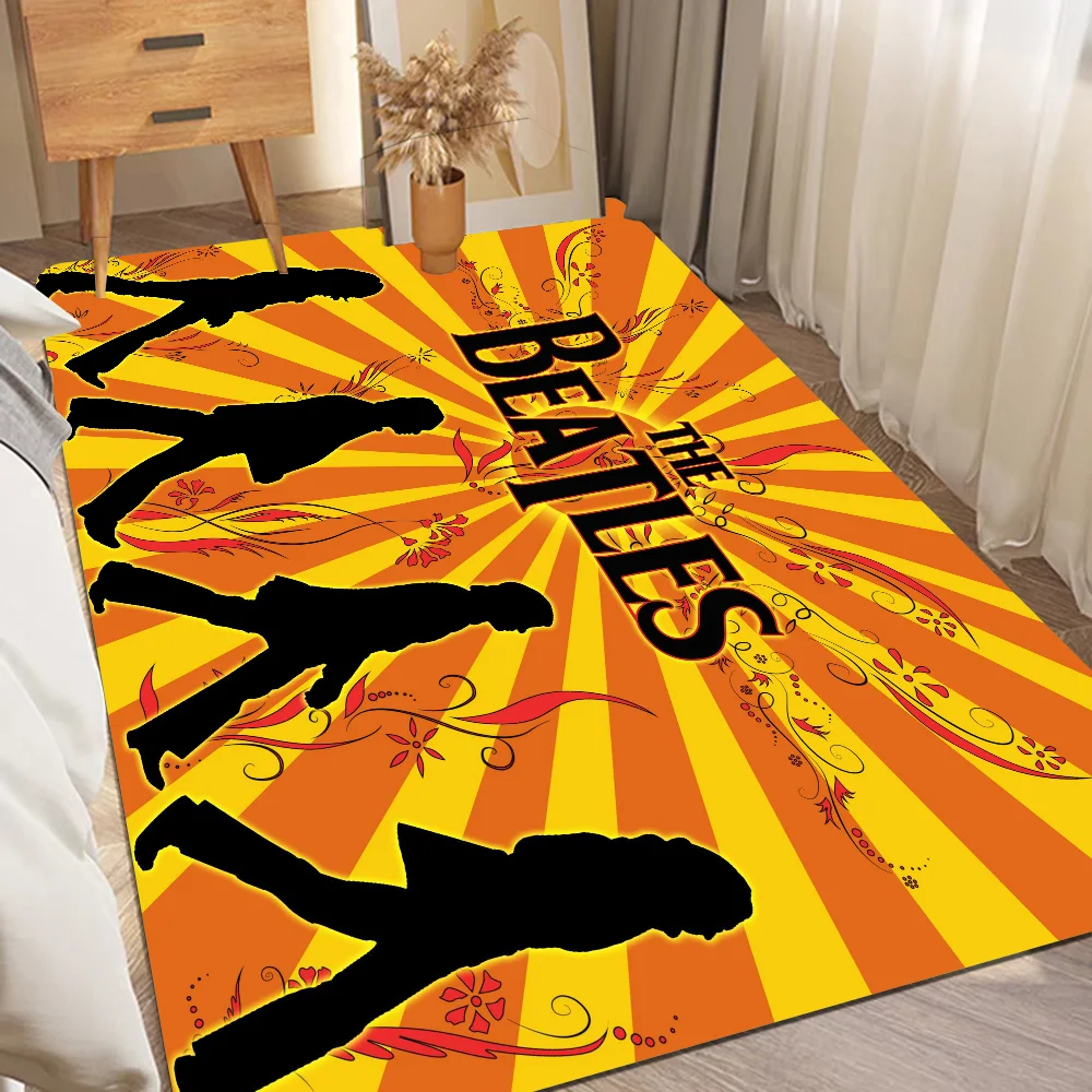 Rock Stand HD B-Beatles Floor Mat Nordic Style Bedroom Living Room Doormat Home Balcony Anti-Slip Bedside Mats