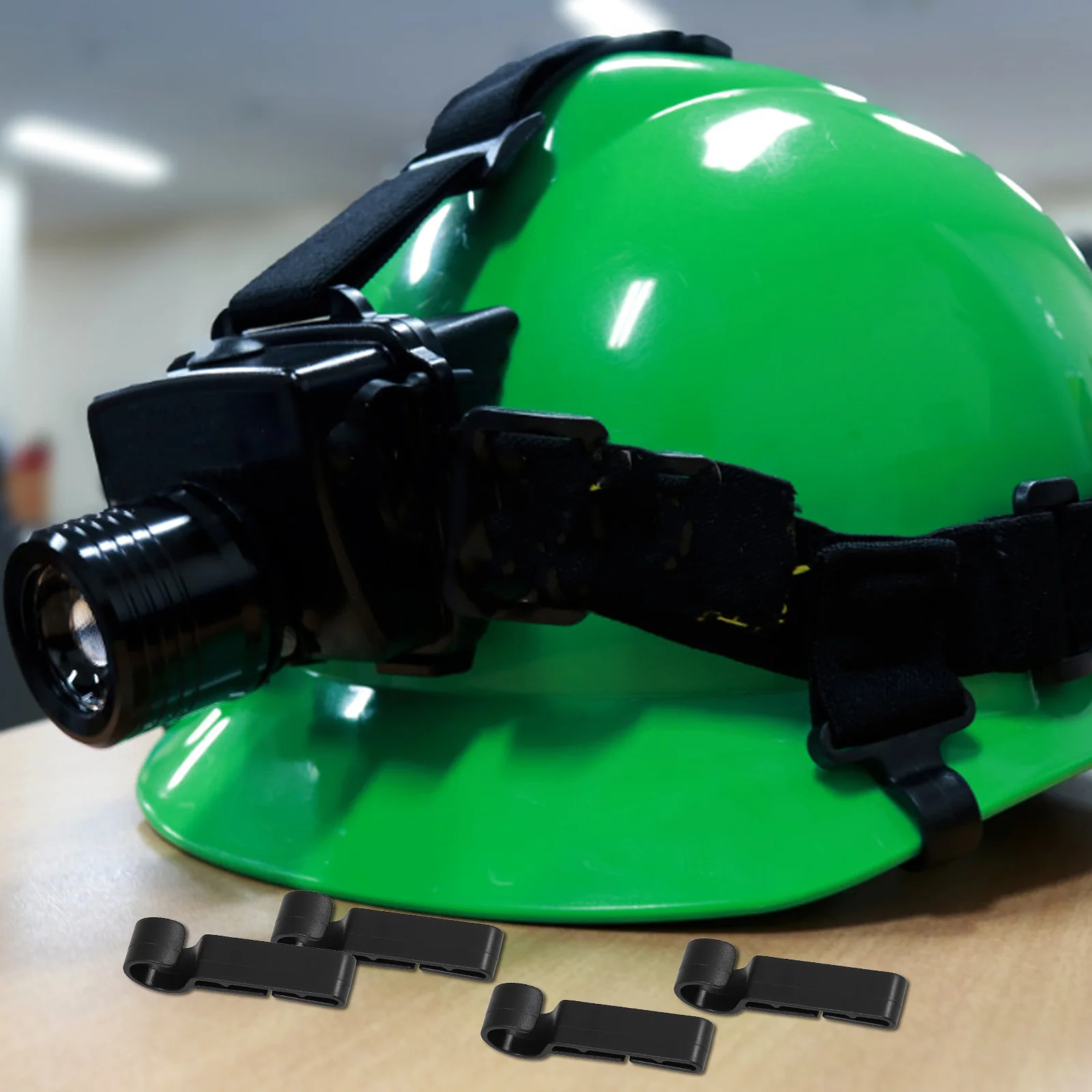 

30Pcs Headlamp Hook Scratch Resistant Reusable Hardhat Accessories for Work Outdoor Night Use Camping and Hiking Headlamps Hook