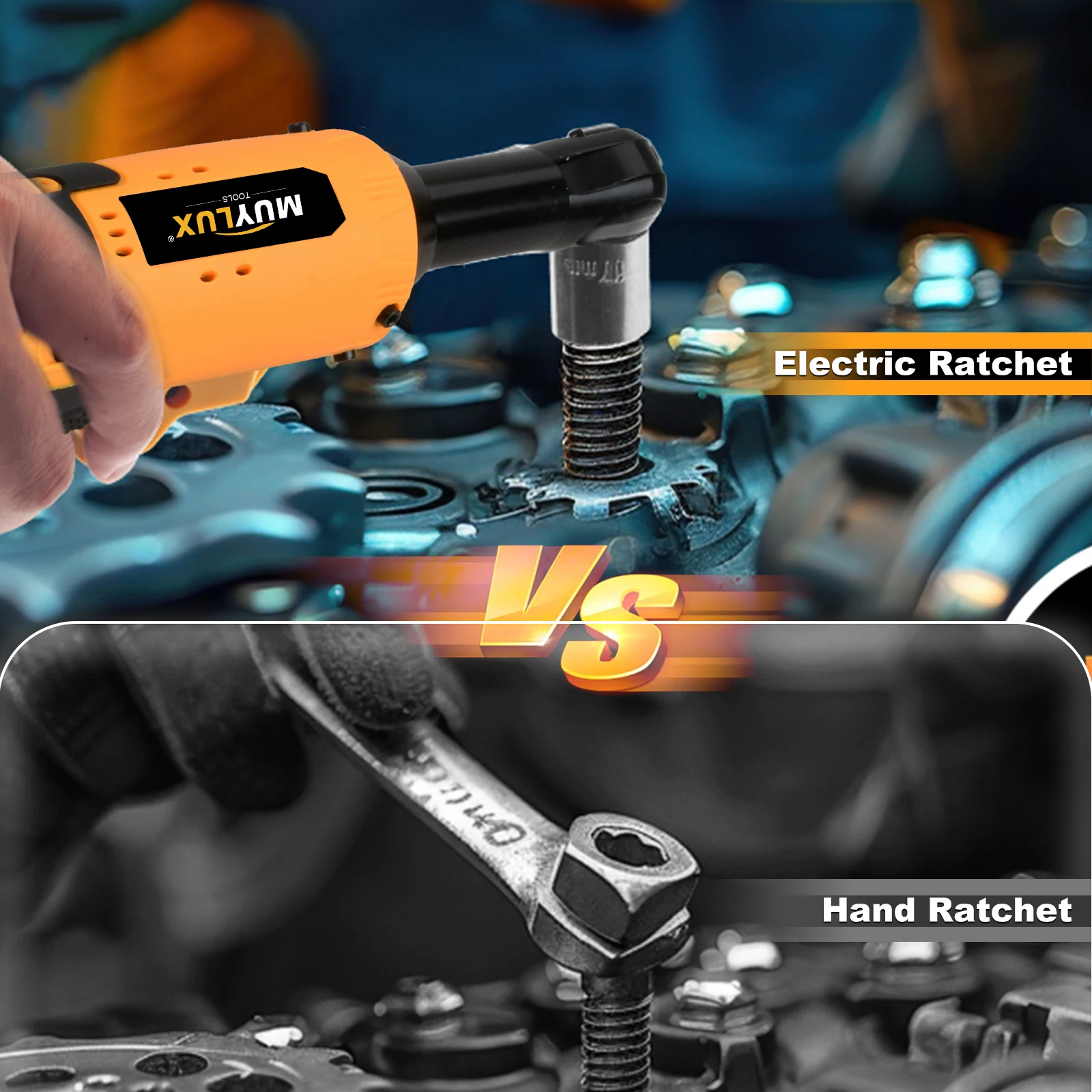 مفتاح ربط كهربائي 12 فولت، مفتاح ربط كهربائي بزاوية قائمة، أداة صيانة السيارة مع البطارية #6