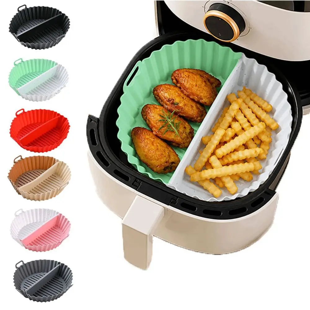 Creative Silicone Baking Tray Food Grade High-Temperature Resistant Silicone Air Fryer Liner Reusable Separate Type