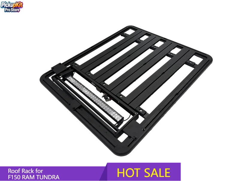 

Aluminum Alloy Roof Rack Pickup Luggage Waterproof Hard Cover Tailgate Lock for F150 RAM TUNDRA