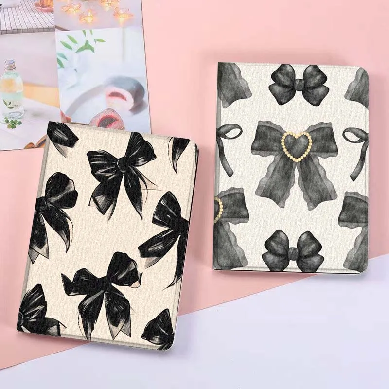 

Black Bow Fashion Pattern For Xiaomi Mi Redmi Poco Pad 2 4 5 7S 6S 6 7 8 Max Plus Ultra SE Pro K 2025 Tablet Case