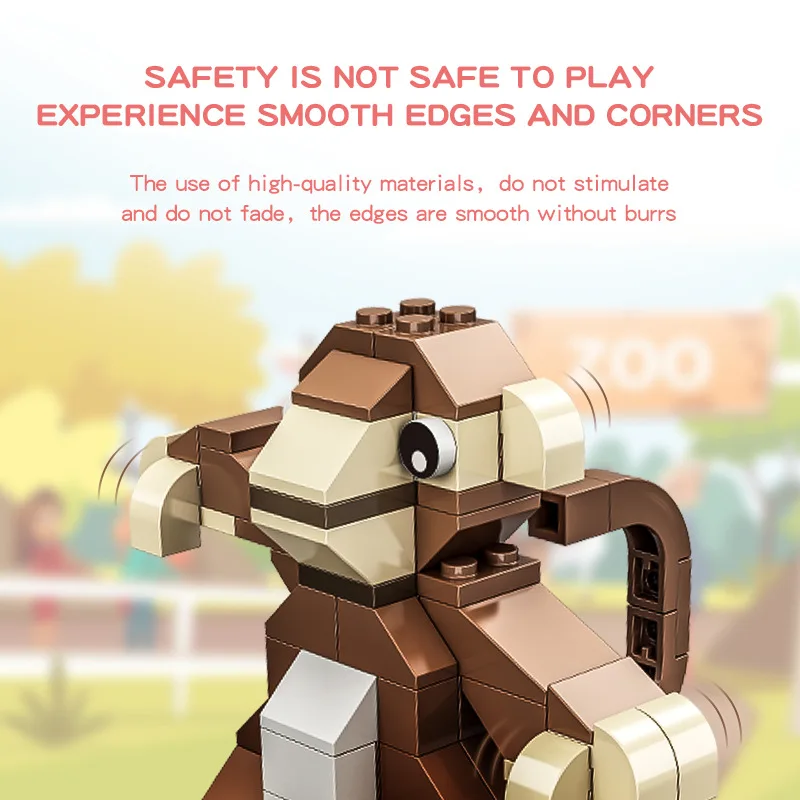 Piccoli animali zodiacali attività didattica per bambini piccoli regali giocattolo per blocchi di assemblaggio di piccole particelle