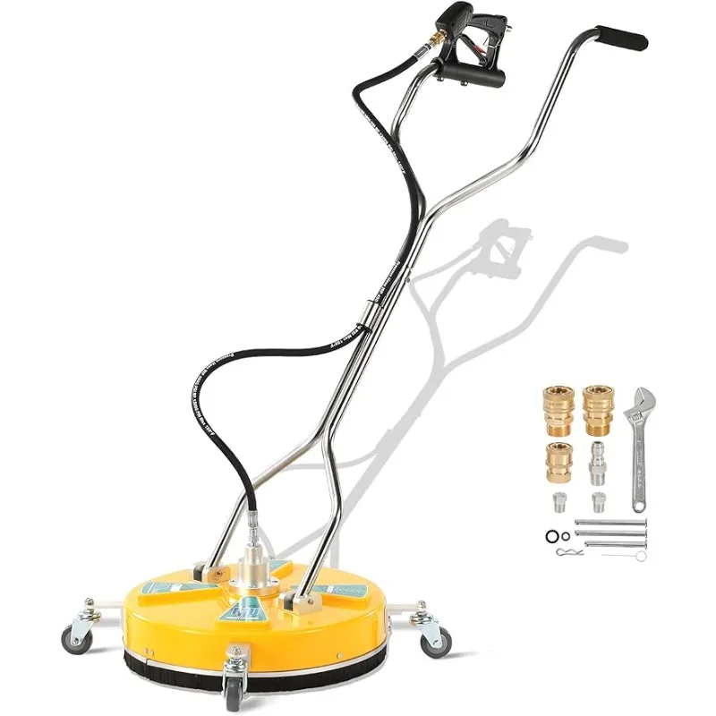 

RIDGE WASHER 20''Pressure Washer Surface Cleaner,Surface Cleaner Dual Handle,Power Washer Surface Cleaner with 4 Wheels,4500 PSI