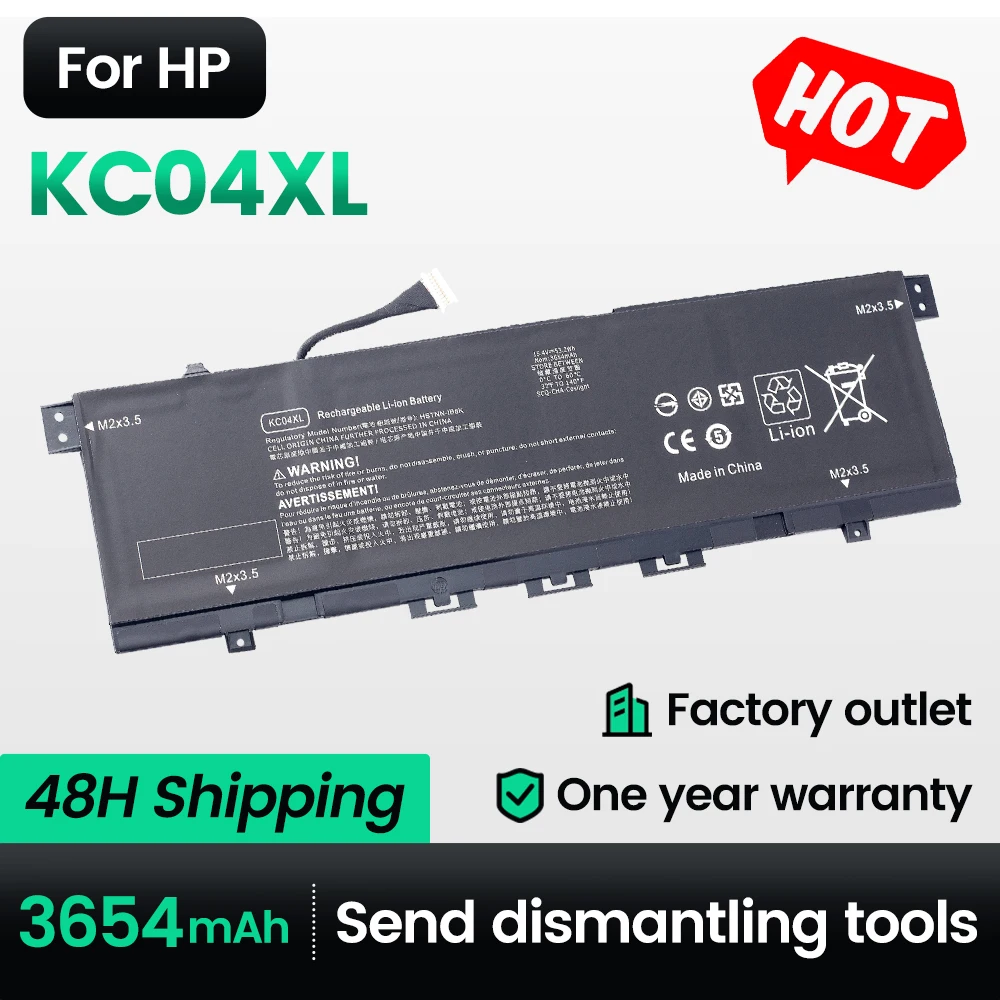 

Keyuan KC04XL Battery For HP Envy X360 13-AR 13-AG 13-AQ000 13 AH Replace HSTNN-IB8K L08544-1C1