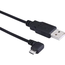 Kabel USB 2.0 A do Micro-USB 90 stopni Ładowarka kątowa do samochodu Kamera samochodowa GPS Nawigacja DVR Kamera Kamera 1 m 1,8 m