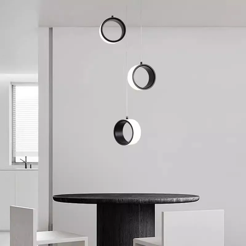 

Modern LED Pendant Light Aluminum Acrylic Staircase Chandelier for Hall Foyer Restaurant Bedroom Luxury Suspension Hanging Lamp